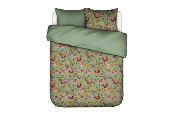 ESSENZA Rosanella Basil green dekbedovertrek